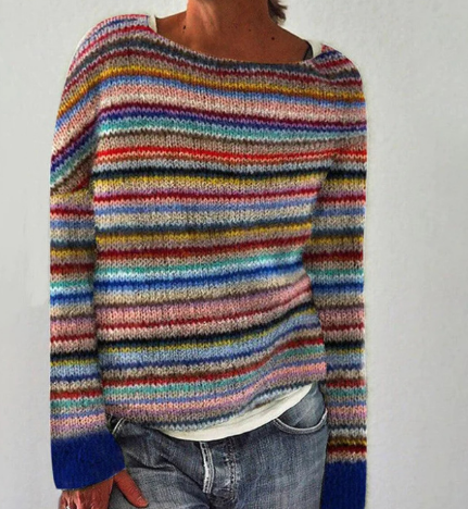 Ewelina | Sweter damski w paski