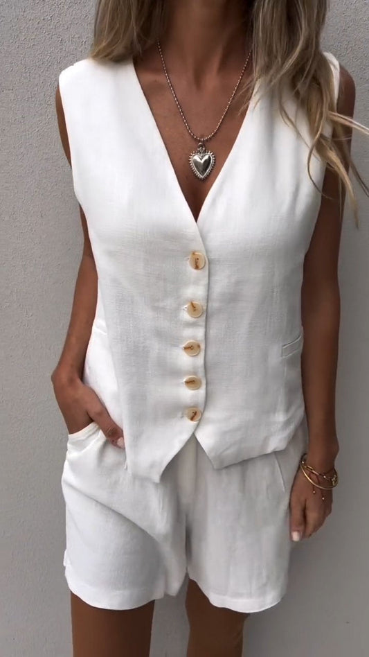 Gabriela - Komplet damski z kamizelką - Elegancki i nowoczesny look