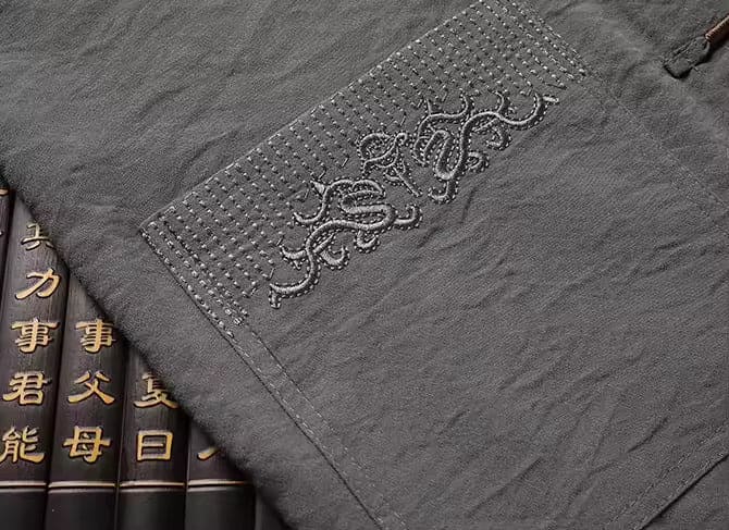 Alan | Orientalny lniany komplet dwuczęściowy