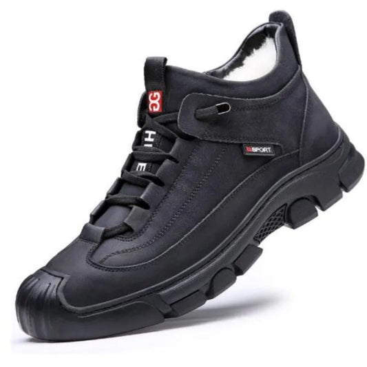 Eryk - Skórzane Buty z Ciepłą Podszewką