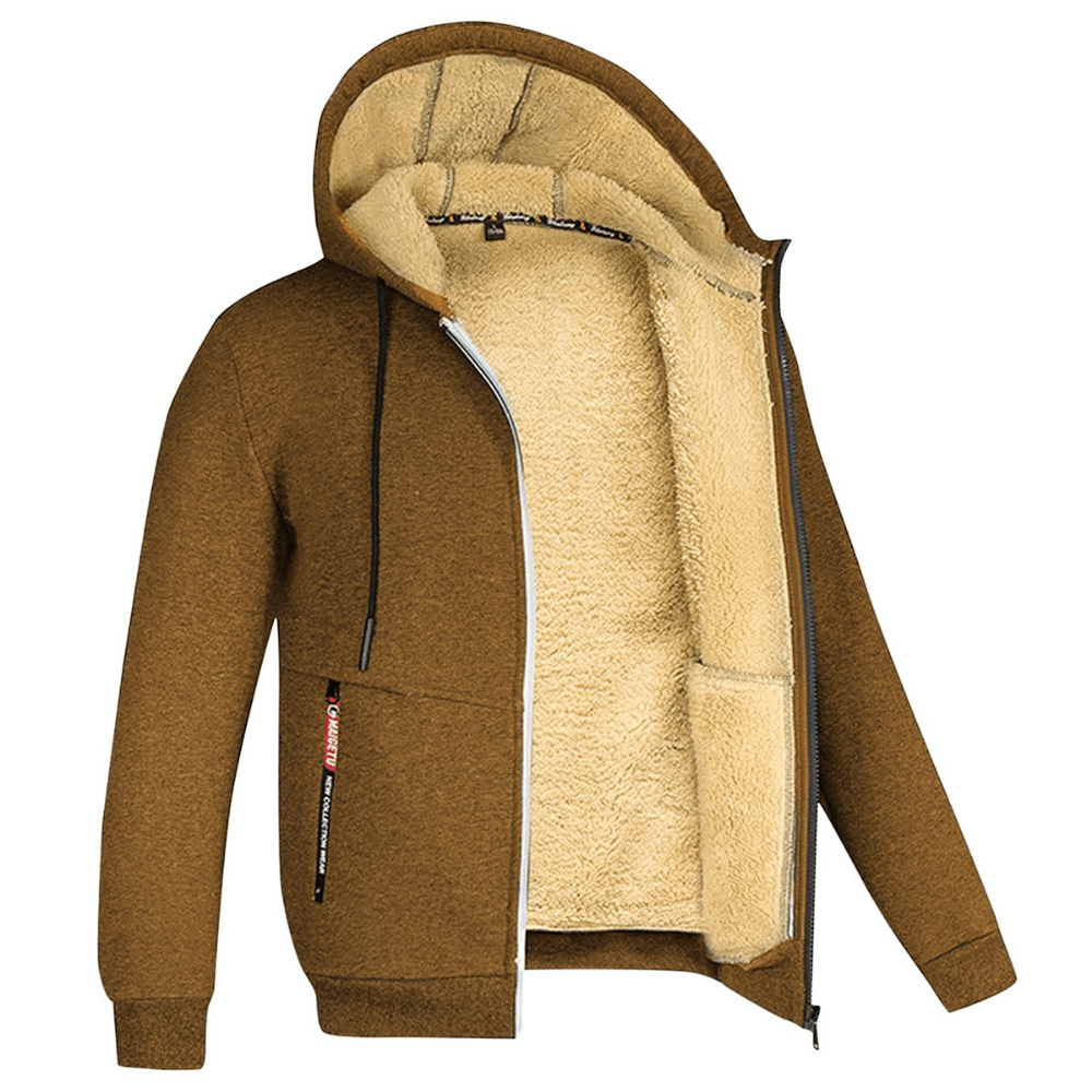 Théo | Bluza męska z kapturem ocieplana
