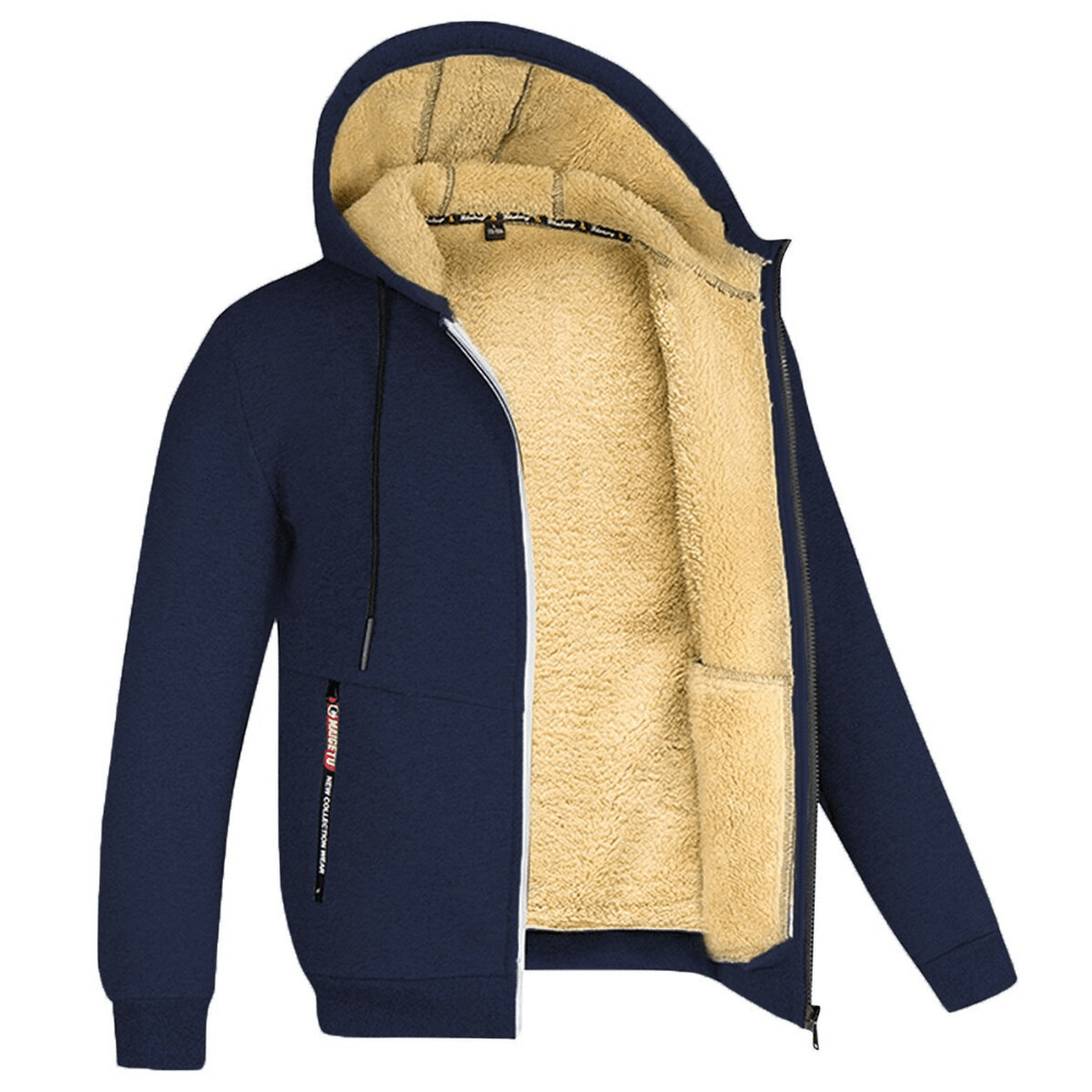 Théo | Bluza męska z kapturem ocieplana
