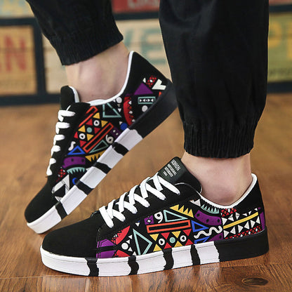 Filip | Sneakersy męskie z kolorowym wzorem