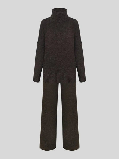 Lidia | Klasyczny jednokolorowy zestaw damski