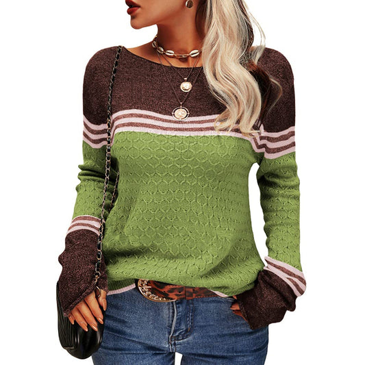 Agnieszka | Sweter damski w paski