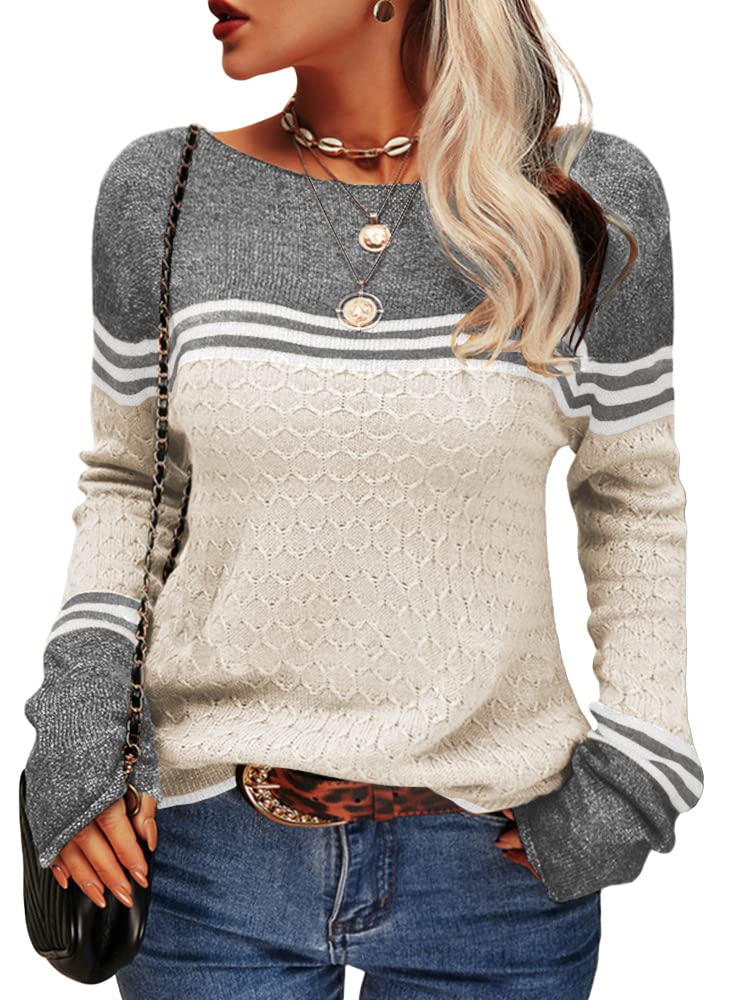 Agnieszka | Sweter damski w paski
