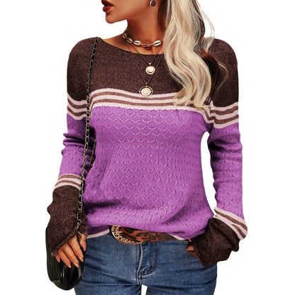 Agnieszka | Sweter damski w paski