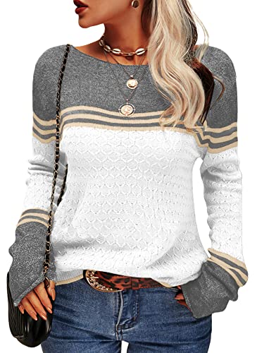 Agnieszka | Sweter damski w paski