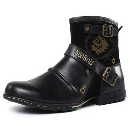 Marcin – Retro Skórzane Buty Męskie