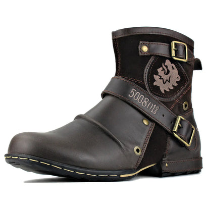 Marcin – Retro Skórzane Buty Męskie